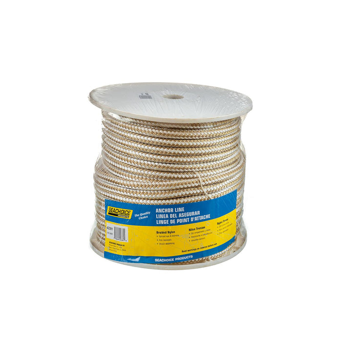 Seachoice Double Braid Nylon Boat Anchor Rope Line