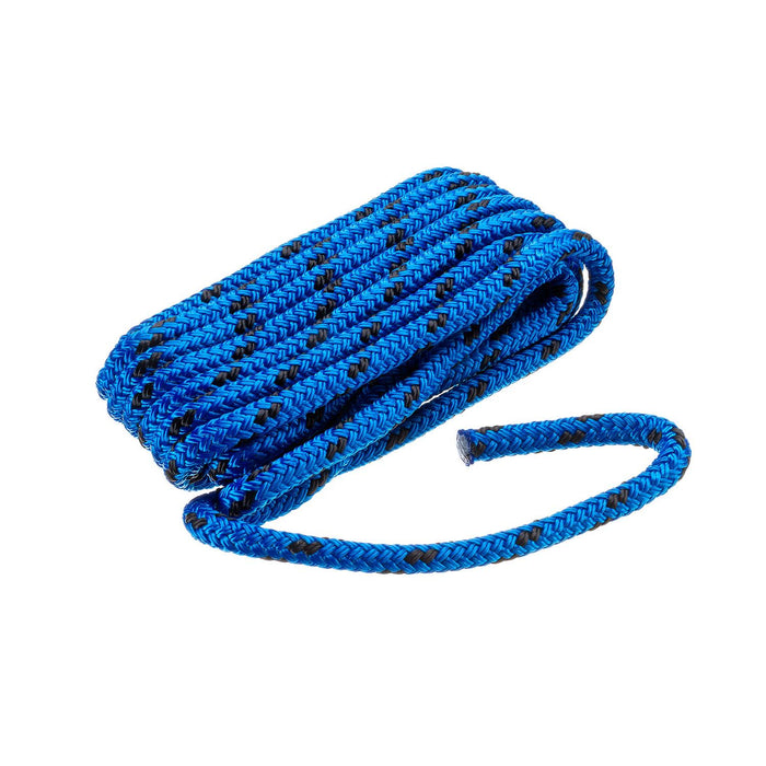 Seachoice 42411 Double Braided 100% MFP Dock Line 3/8" x 15' Blue w/Black Tracer
