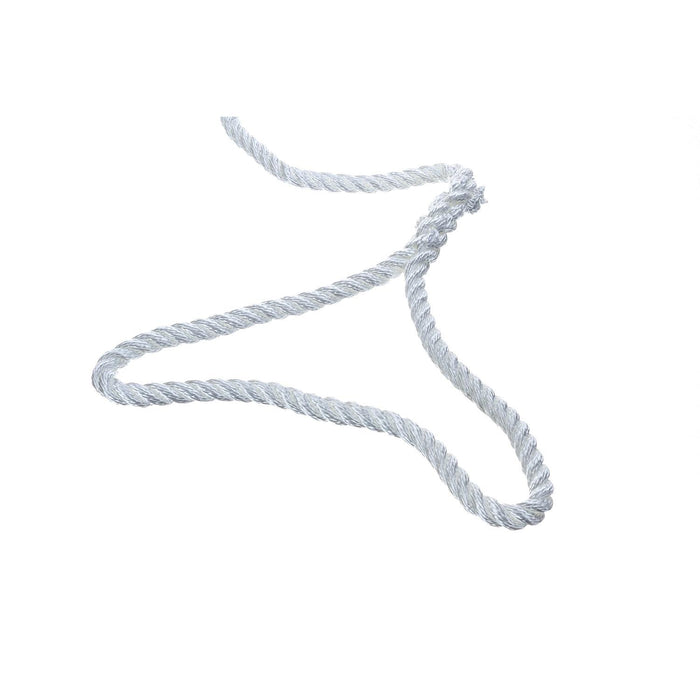 Seachoice 50-42521 3-Strand Twisted Nylon Dock Line, 3/8" x 20', White