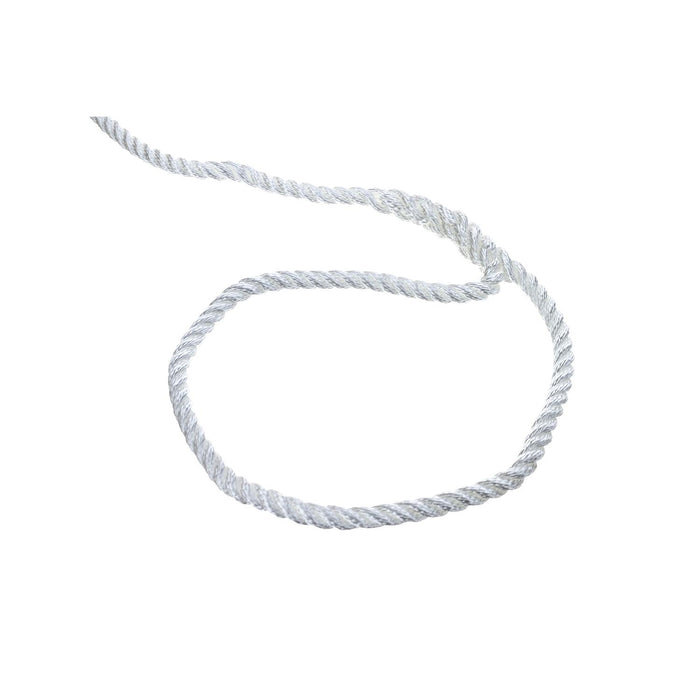 Seachoice 42531 3-Strand Twisted Nylon Dock Line, 3/8" x 25', White