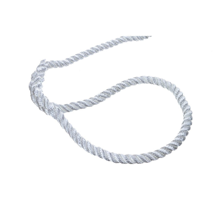 Seachoice 42551 3-Strand Twisted Nylon Dock Line, 1/2" x 15', White