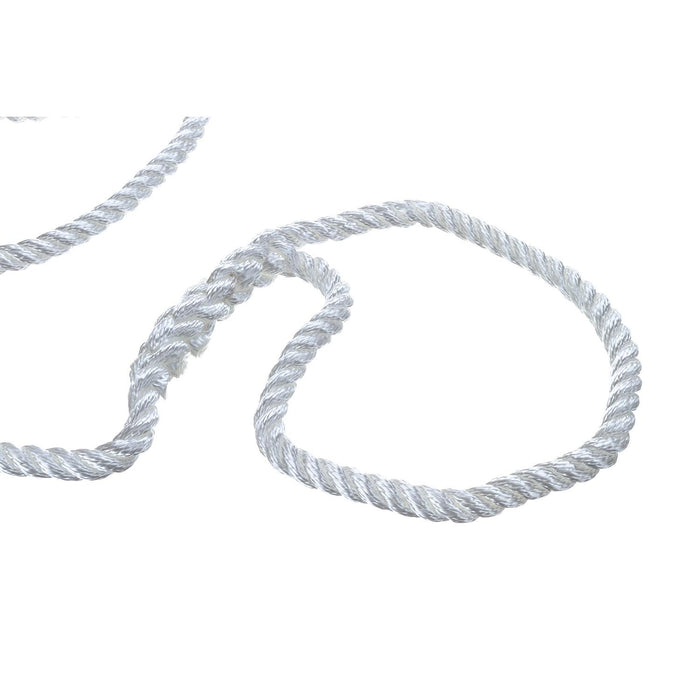 Seachoice 42571 3-Strand Twisted Nylon Dock Line, 1/2" x 25', White