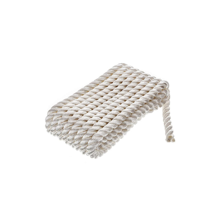 Seachoice 42601 3-Strand Twisted Nylon Dock Line, 5/8" x 25', White
