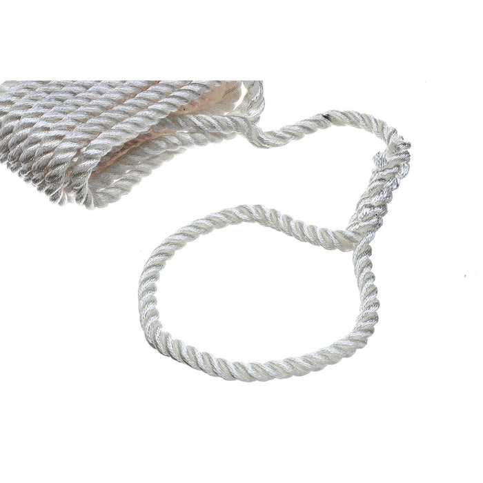 Seachoice 42621 3-Strand Twisted Nylon Dock Line, 5/8" x 35', White