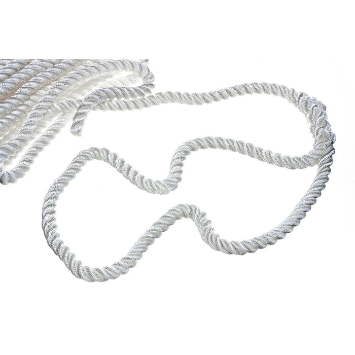 Seachoice 42651 3-Strand Twisted Nylon Dock Line, White, 3/4" x 50'