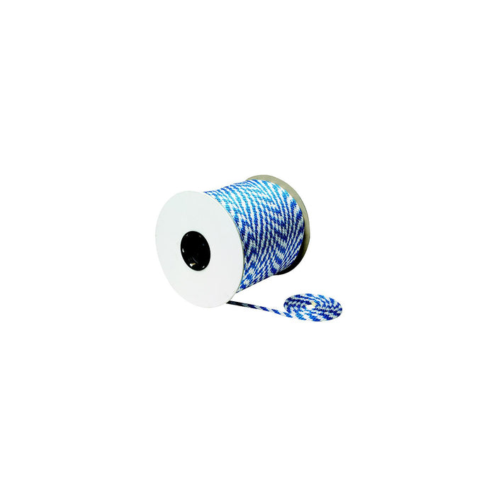 Seachoice 50-42780 Blue/White Solid Braid MFP Multi-Purpose Spool (Derby Rope), 3/8" x 500'
