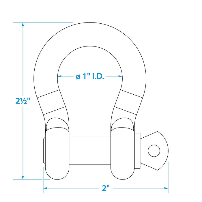 Seachoice Galvanized Anchor Shackle