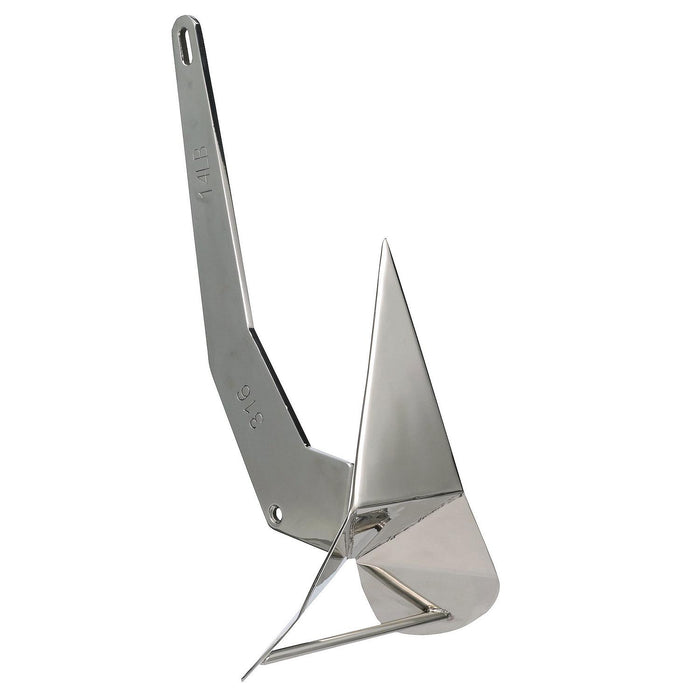 Seachoice 43840 Stainless Steel Plow Anchor, 14 lbs.
