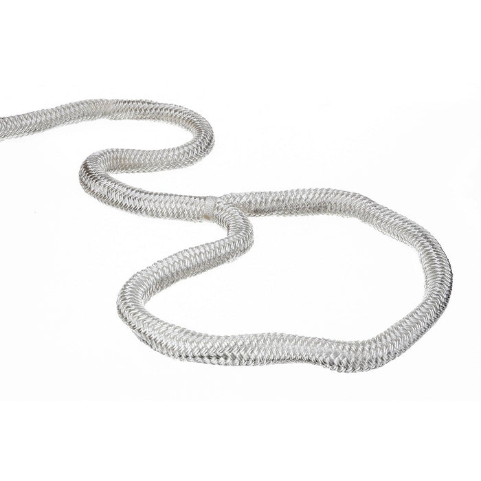 Seachoice Double-Braid Nylon Dock Line w/ Eye Splice, Pre-Shrunk, Heat Stabilized, 3/4 In. X 35 Ft., White