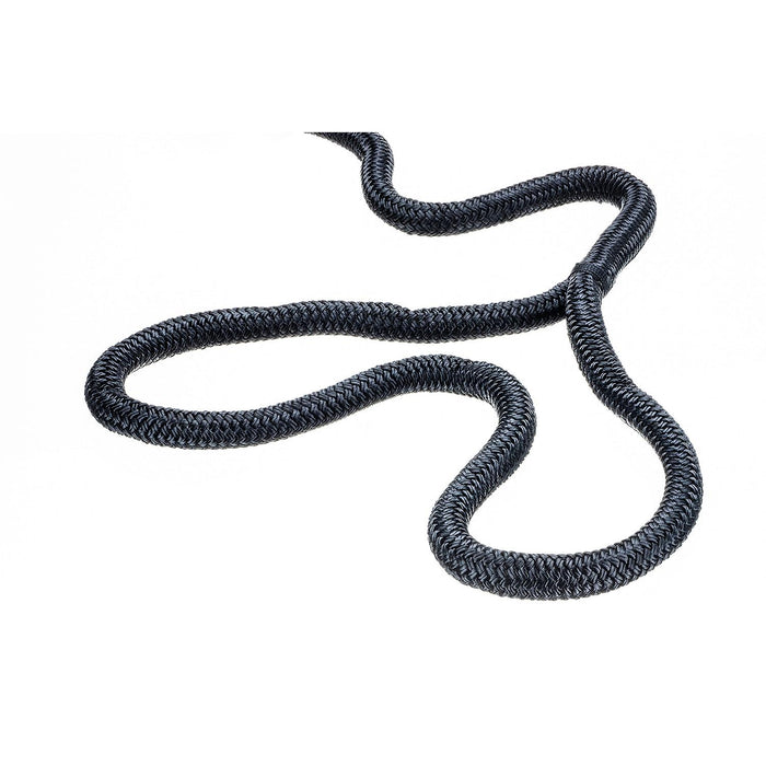 Seachoice Double-Braid Nylon Dock Line w/ Eye Splice, Pre-Shrunk, Heat Stabilized, 3/4 In. X 25 Ft., Black