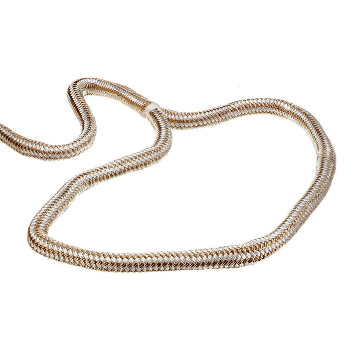 Seachoice Double-Braid Nylon Dock Line w/ Eye Splice, Pre-Shrunk, Heat Stabilized, 3/4 In. X 25 Ft., Gold White