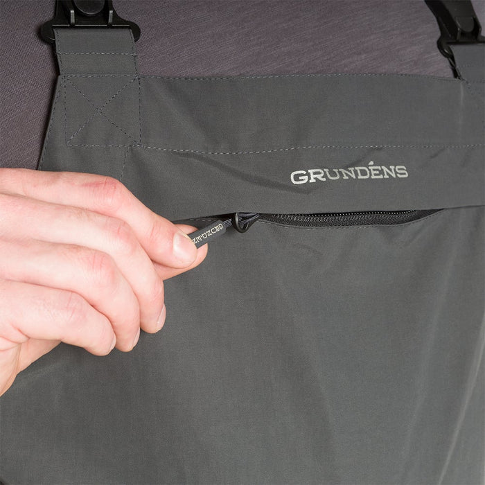 Grundens Full Share Bib - Waterproof & Breathable Fishing Gear, Adjustable Suspenders, Articulated Knees