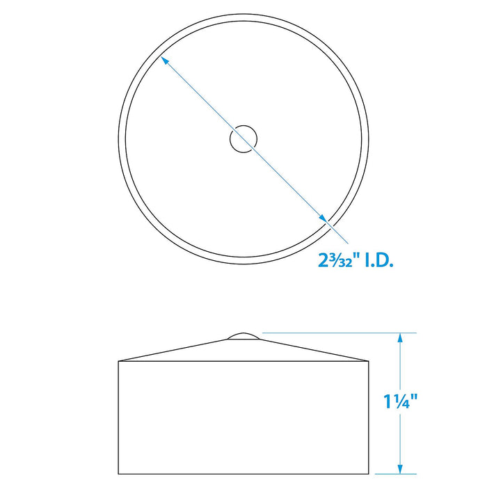 Seachoice 51521 1.980" Bearing Protector Covers (Sold as Pair)