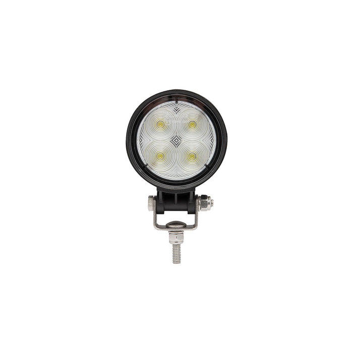 Seachoice TLL30FBSCH 51601 LED Flood Beam Round Work Light, 12/24V, Black Housing, 4 LEDs