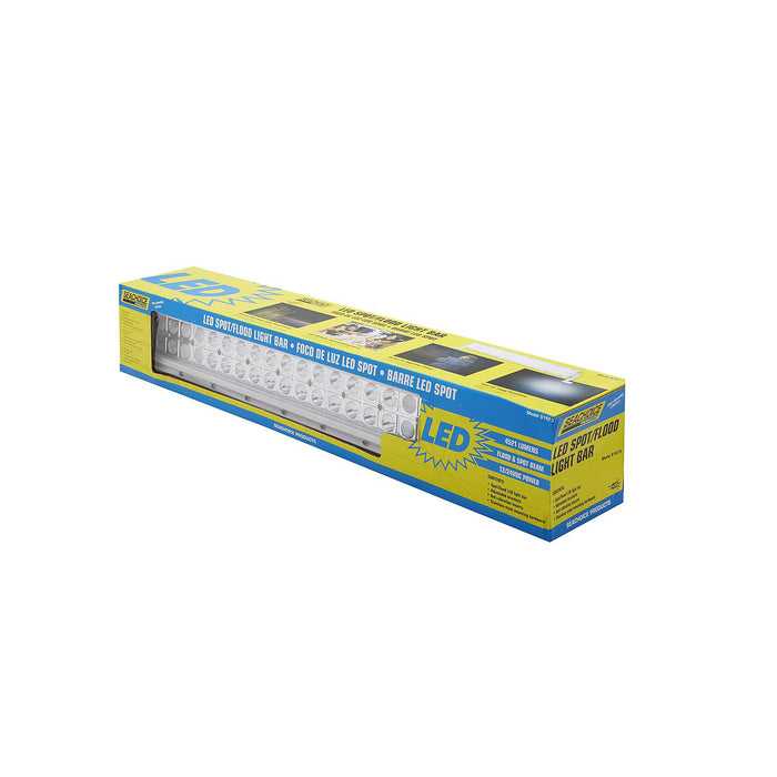 Seachoice UCL20CWSCH 51673 LED Spot/Flood Light Bar, Black Housing, 40 LEDs, 21.26", 12/24V
