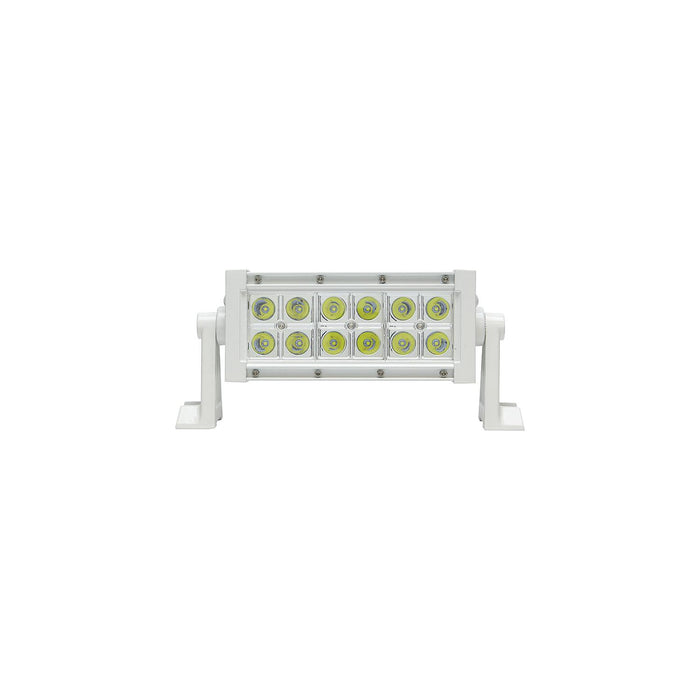 Seachoice UCL23CWSCH 51703 LED Spot/Flood Light Bar, White Housing, 12 LEDs, 7.25", 12/24V