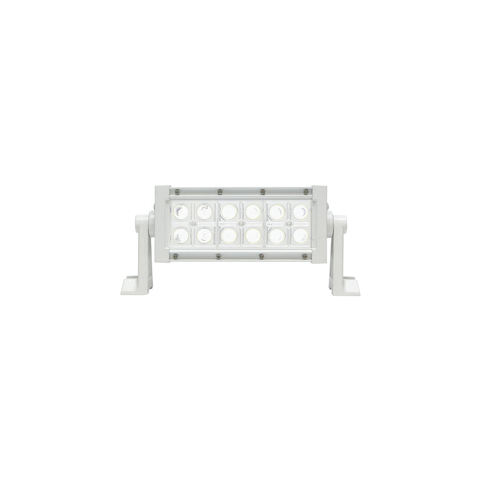 Seachoice UCL23CWSCH 51703 LED Spot/Flood Light Bar, White Housing, 12 LEDs, 7.25", 12/24V