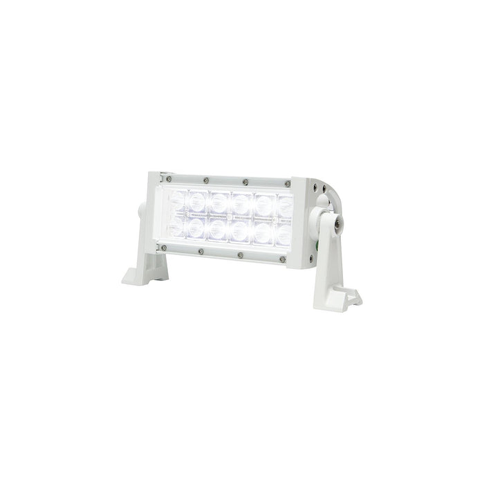 Seachoice UCL23CWSCH 51703 LED Spot/Flood Light Bar, White Housing, 12 LEDs, 7.25", 12/24V
