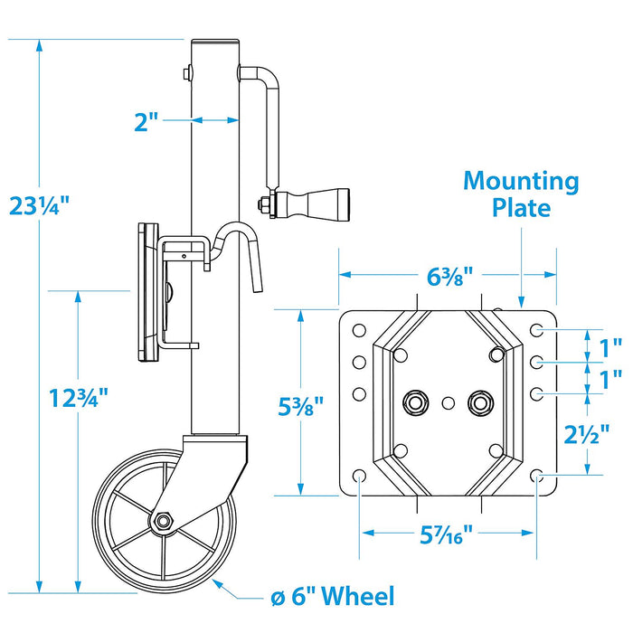 Seachoice Foldup Boat Trailer Jack