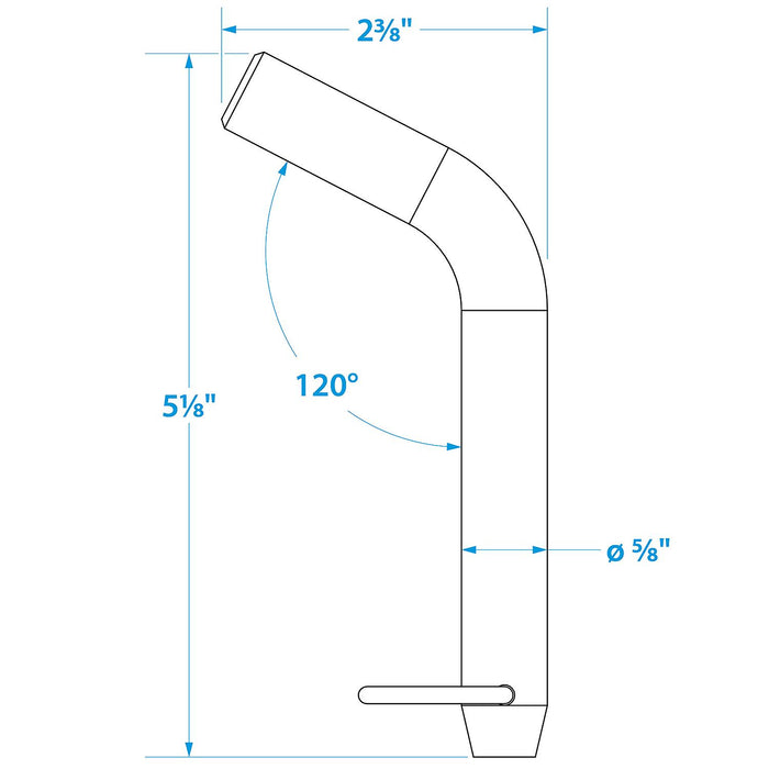 Seachoice 52391 Receiver Pin With Clip