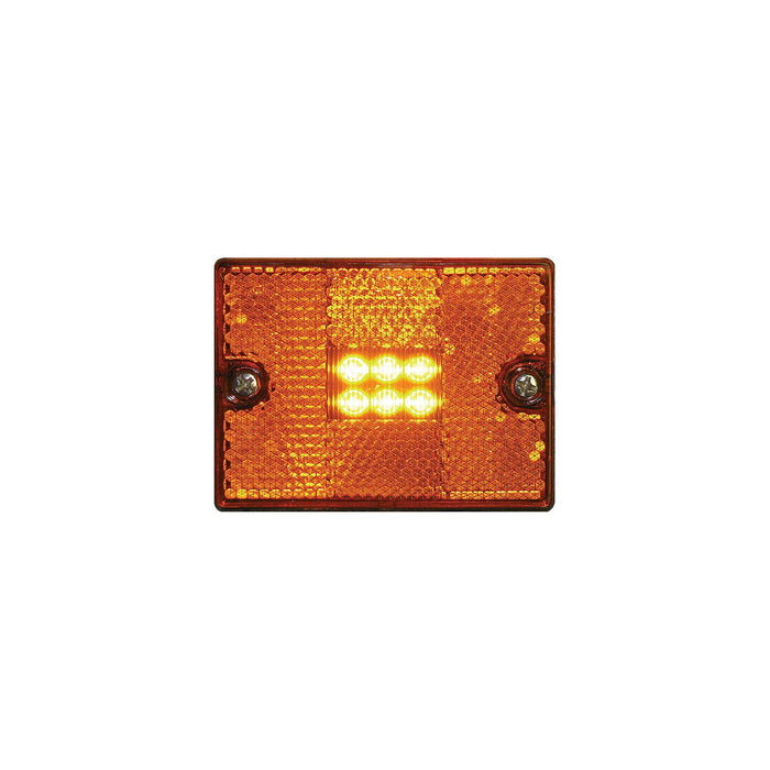 Seachoice MCL36ASSCH 52891 LED Square Stud-Mount Clearance/Marker Light