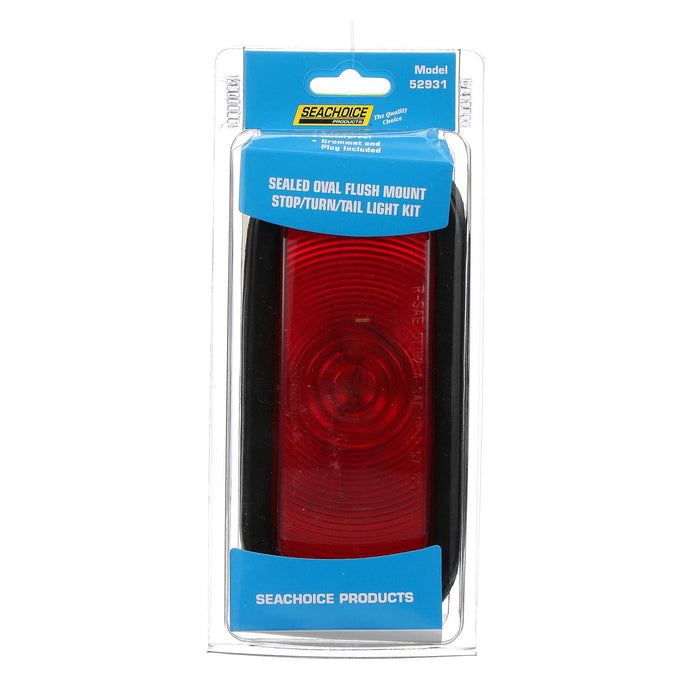 Seachoice ST70RKSCH 52931 3-Function Sealed Oval Flush-Mount Tail Light