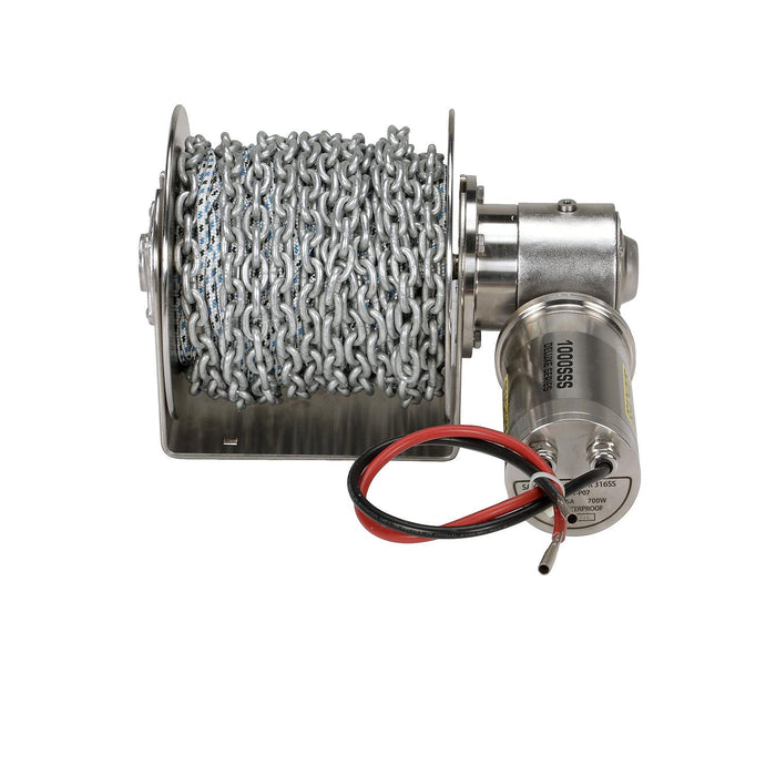 Seachoice 6008 53721 Stainless Steel Drum Winch Kit, Deluxe Series 1000