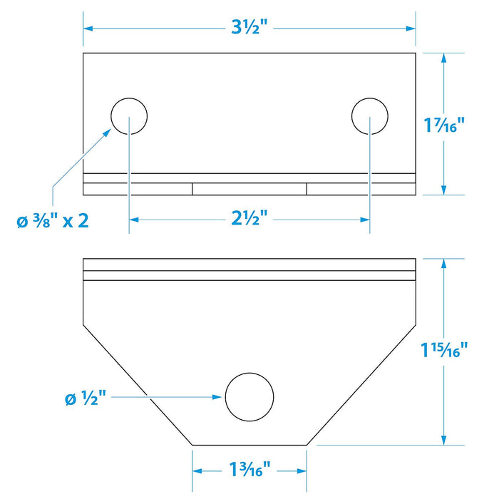 Seachoice 55300 Angle Bracket Only