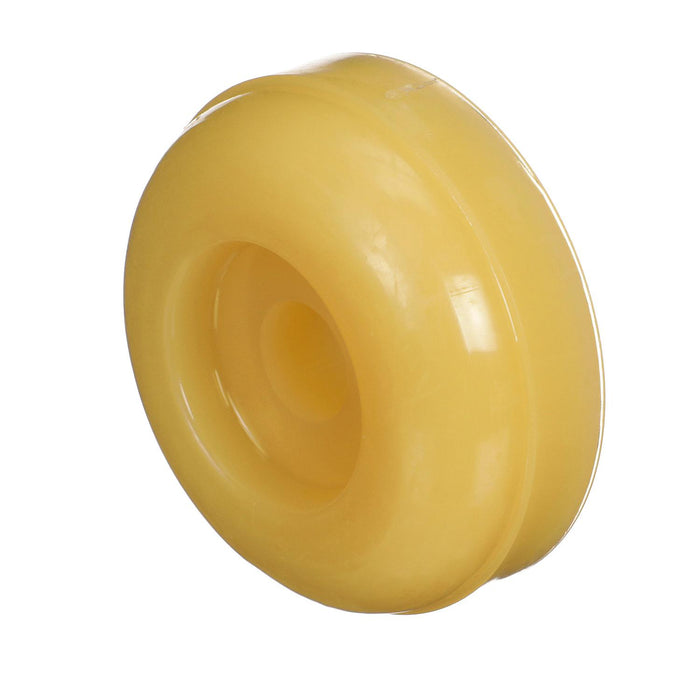 Seachoice 56620 Non-Marking TP Yellow Rubber Roller End Cap 3-1/2" w/ 1-1/4" ID, Hole