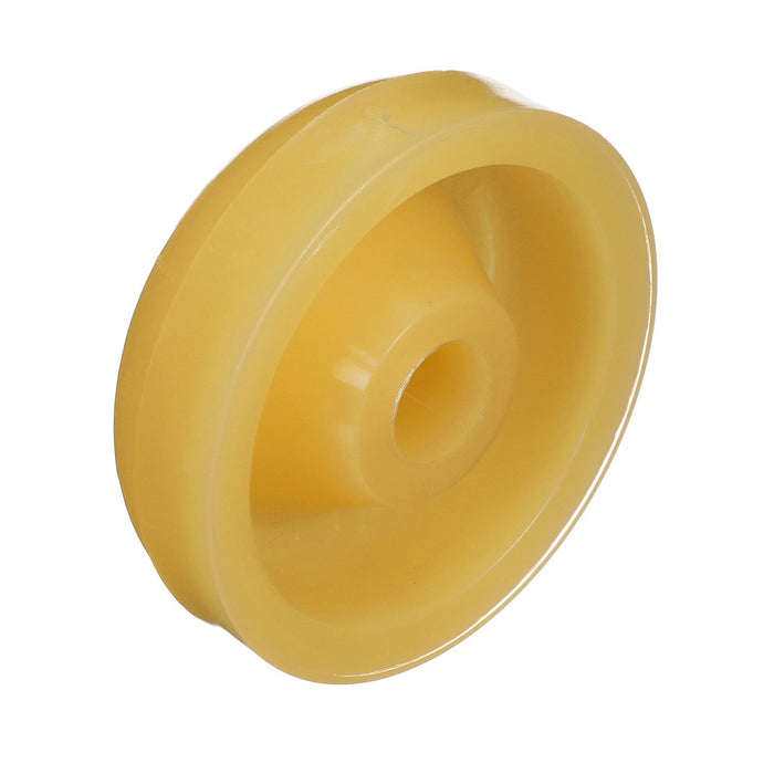 Seachoice 56620 Non-Marking TP Yellow Rubber Roller End Cap 3-1/2" w/ 1-1/4" ID, Hole