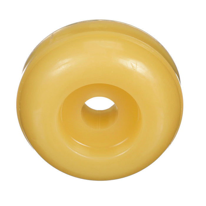 Seachoice 56620 Non-Marking TP Yellow Rubber Roller End Cap 3-1/2" w/ 1-1/4" ID, Hole