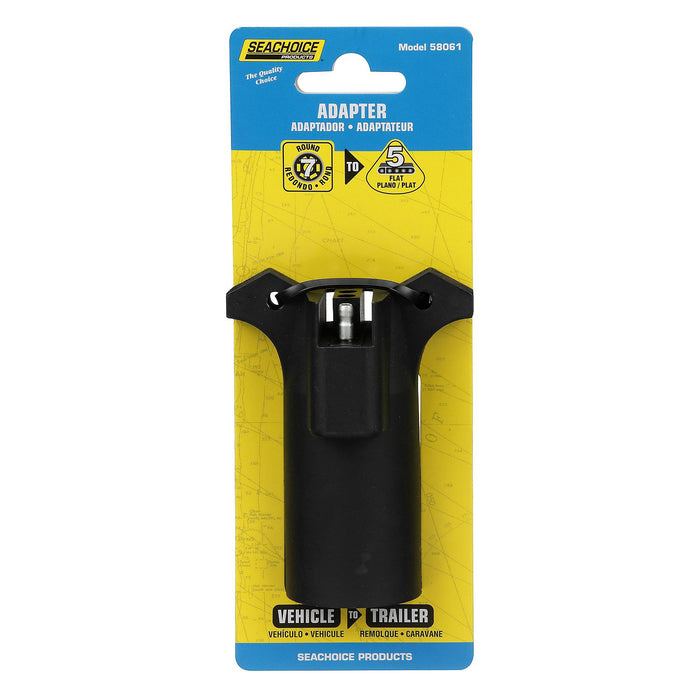 Seachoice 58061 7-Way RV Style to 5-Flat