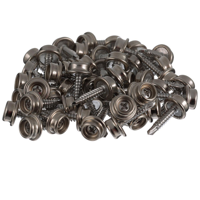 Seachoice Button Stud Self-Drilling Screw, 50/pk