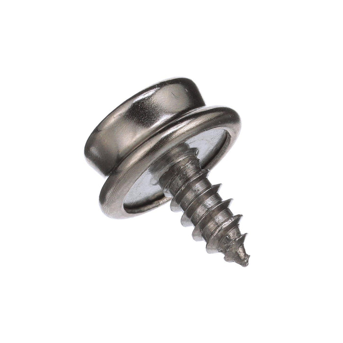 Seachoice BP7250SC SS Button Stud w/ Tapping Screw #8 x 3/8", Qty. 40