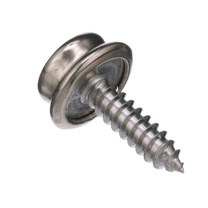 Seachoice BP7251SC SS Button Stud w/ Tapping Screw #8 x 5/8", Qty. 40