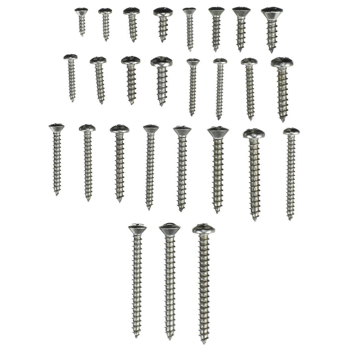 Seachoice KP5579SC Stainless Steel Tapping Screw Kit 216 Piece