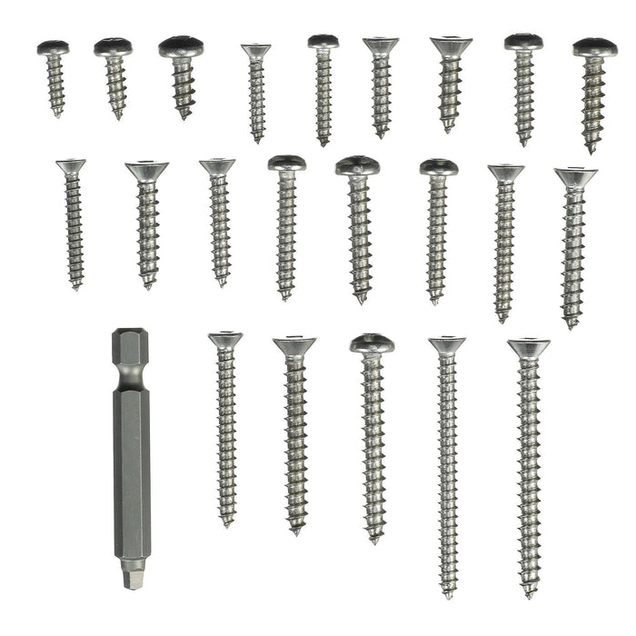 Seachoice KP5577SC Stainless Steel Tapping And Machine Screw Kit 226 Piece