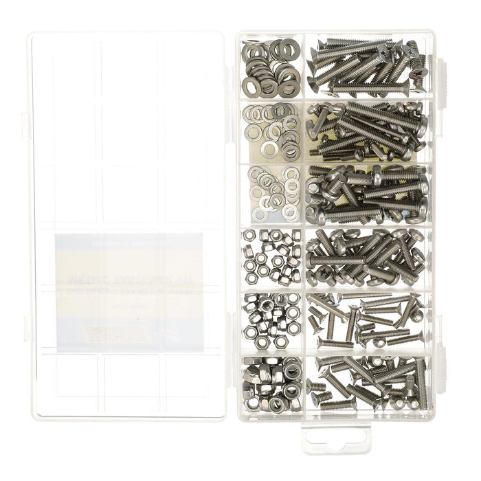 Seachoice KP9083SC Stainless Steel Metric Machine Screw Kit 240 Piece