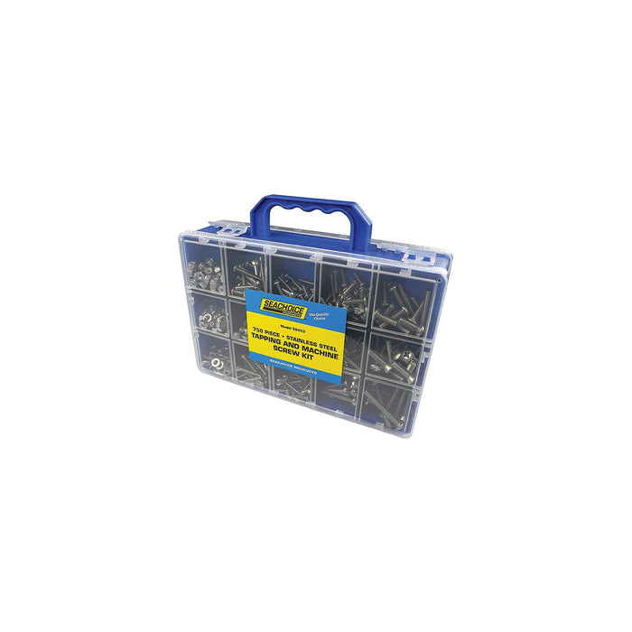 Seachoice KP6945SC Stainless Steel Tapping And Machine Screw Kit 750 Piece