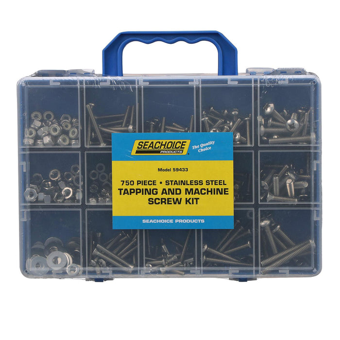 Seachoice KP6945SC Stainless Steel Tapping And Machine Screw Kit 750 Piece