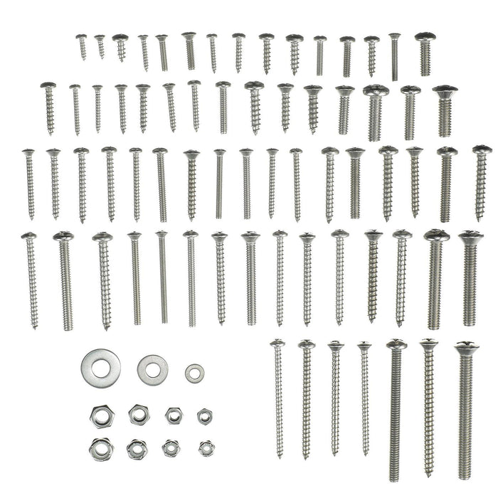 Seachoice KP9097SC Stainless Steel Tapping And Machine Screw Kit 1008 Piece