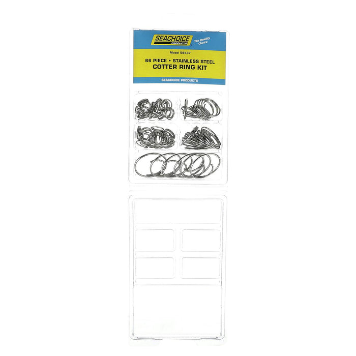 Seachoice KP5573SC Stainless Steel Cotter Ring Kit 66 Piece