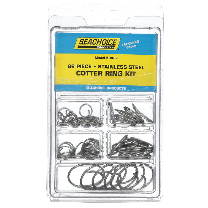 Seachoice KP5573SC Stainless Steel Cotter Ring Kit 66 Piece