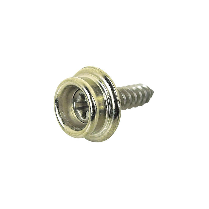 Seachoice BP7251SC SS Button Stud w/ Tapping Screw #8 x 5/8", Qty. 40