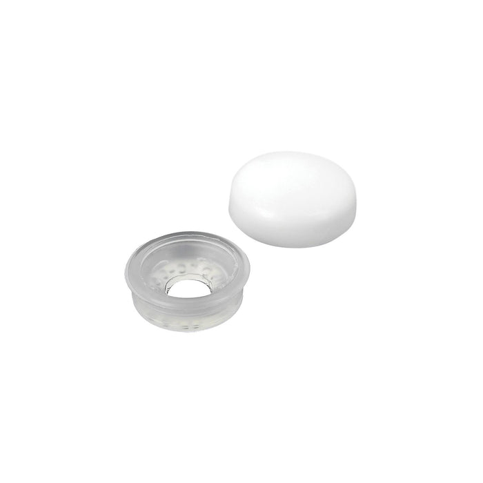 Seachoice MP7991SC Screw Caps, White, Fits #10 & #12