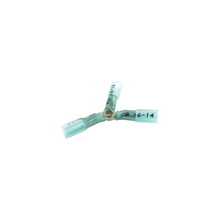 Seachoice 50-60324 Clear Seal 16-14 Ga. 3-Way Splice, Blue, 3/Bag