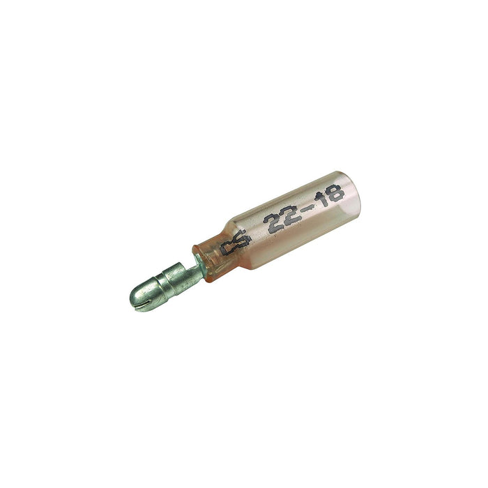 Seachoice 50-61711 Insulated Heat Shrink Bullet Terminals, Male