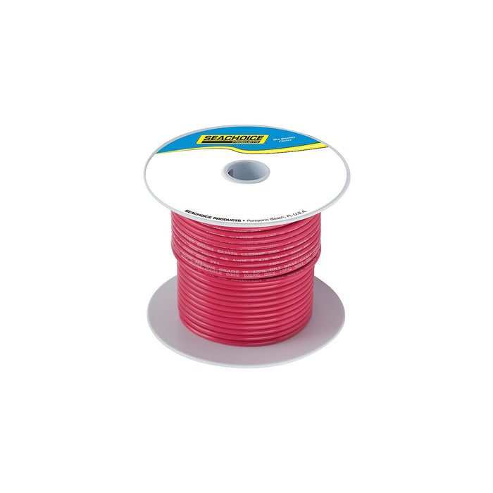 Seachoice 50-63046 Tinned Copper Marine Wire, 6 AWG, Red, 100'
