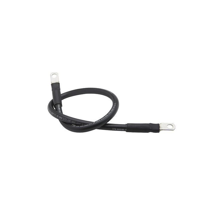 Seachoice 63021 Tinned Copper Battery Assembly, 4 AWG, Black, 2'