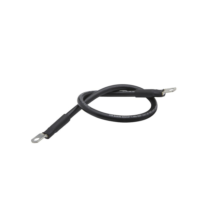 Seachoice 63021 Tinned Copper Battery Assembly, 4 AWG, Black, 2'